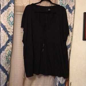 Black old navy top baby doll style